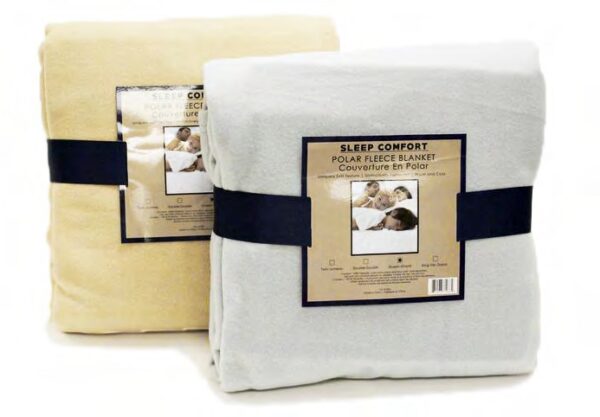 Fleece Blanket. 100% Polyester. Super Soft and Machine Washable.