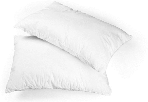 TC-200 2 Pack Super Dream Pillow. 50% Polyester, 50% Cotton Cover. Hollow Fill Siliconized Polyester. Hypoallergenic. Made in Canada.