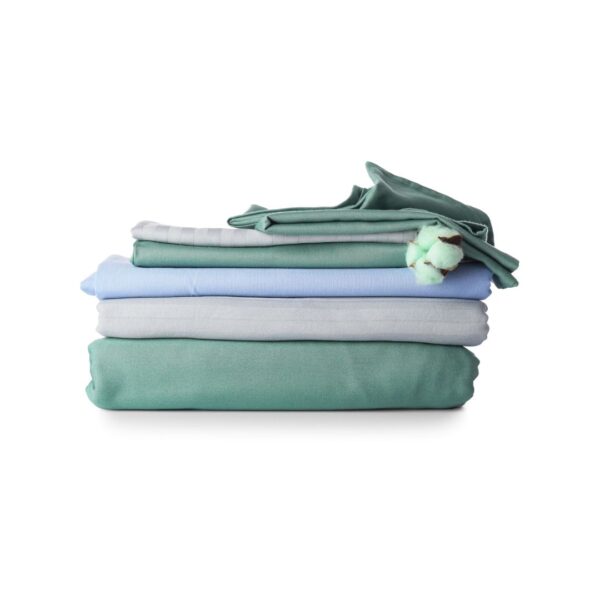 TC-300 Stripe Flat Sheet. 60% Cotton, 40% Polyester.