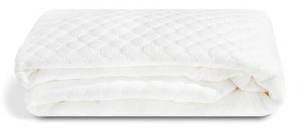 Quilted Mattress Protector, Microfiber. Waterproof Embossed. BSCI and OEKO-TEX Certified. Non Allergenic. Anti Bacterial. Anti Bed Bug & Dust Mite. Anti Fungal. Treated with SILPURE. Extra Deep Elasticized Skirt. Wired Bag. Fits up to 20” Mattress.